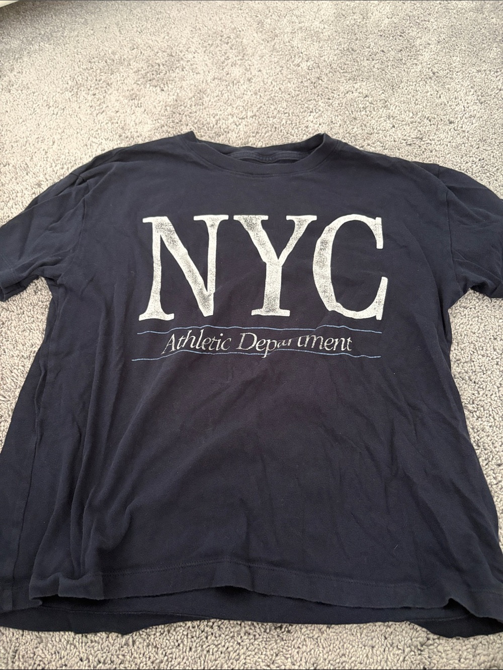 Hollister Navy NYC Graphic Short Sleeve Tee